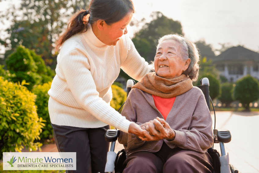 Minute Women Home Care - managing ADLs for dementia, at home care, in-home care, senior home care, elder live in care, at home caregivers